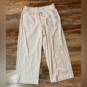 Lane Bryant Linen Blend Women's White Pants